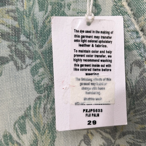 NEW JOE'S Jeans from Nordstrom with tropical leaves print - unusual & beautiful! - Picture 5 of 13